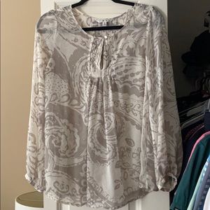 Cabi Paisley Print Top